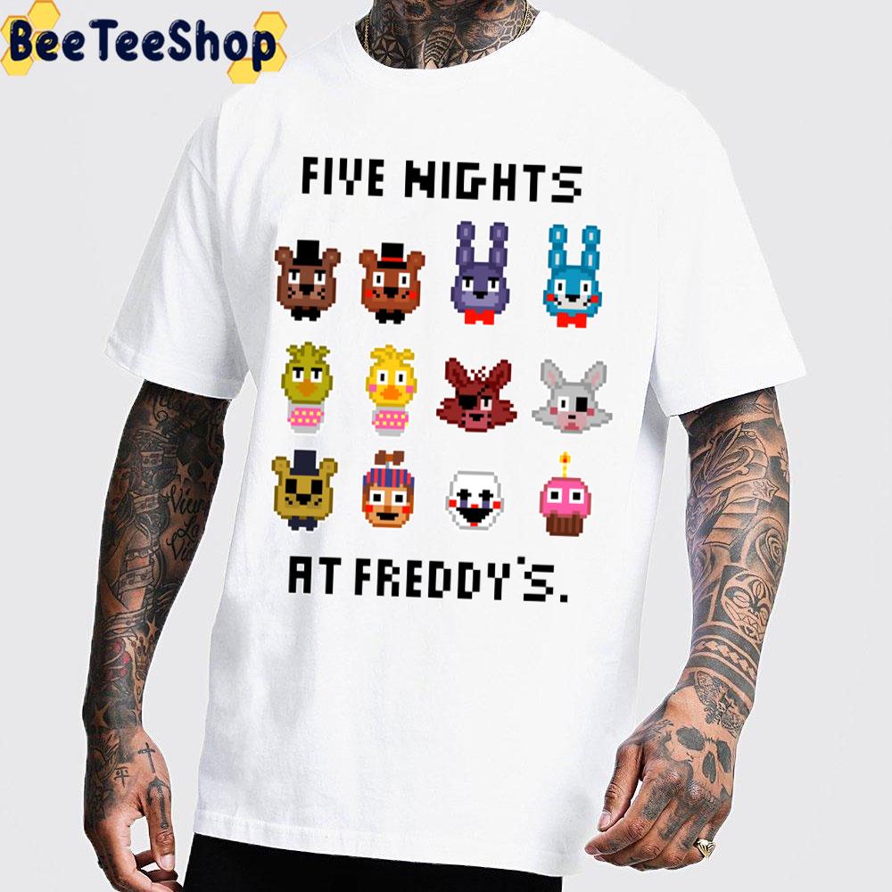 8 Bit Five Nights At Freddy’s Game Unisex T-Shirt