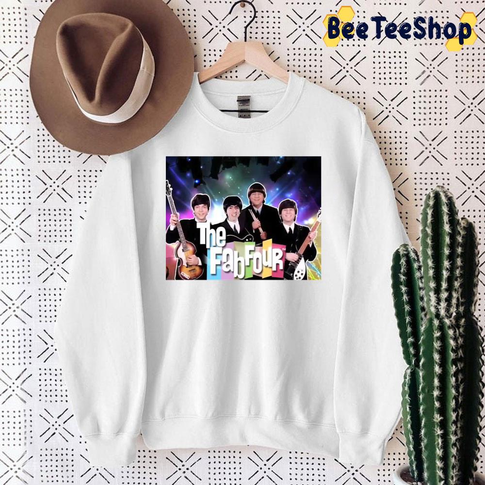 80s Vintage Art The Fab Four Band Unisex Sweatshirt