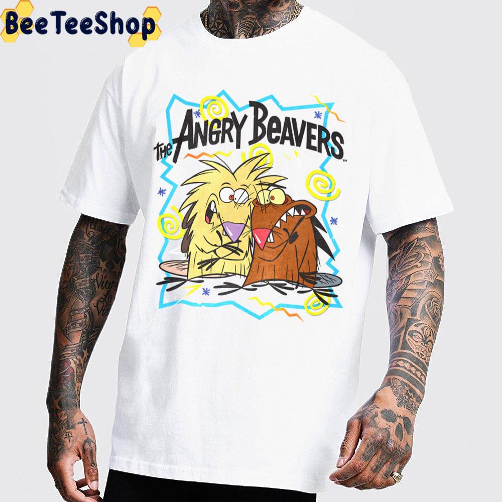 90s Vintage Angry Beavers Characters Trending Unisex T-Shirt