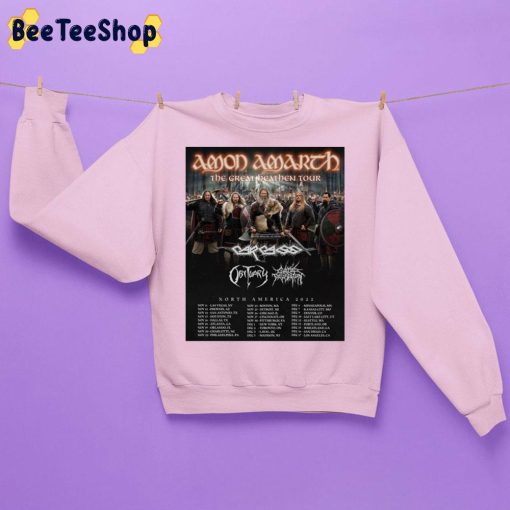 Amon Amarth The Great Heathen Army North America 2022 Unisex Sweatshirt
