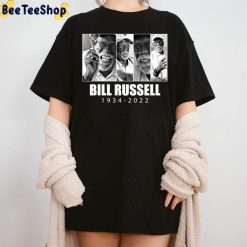Black White Art Rip Bill Russell 1934 2022 Unisex T-Shirt