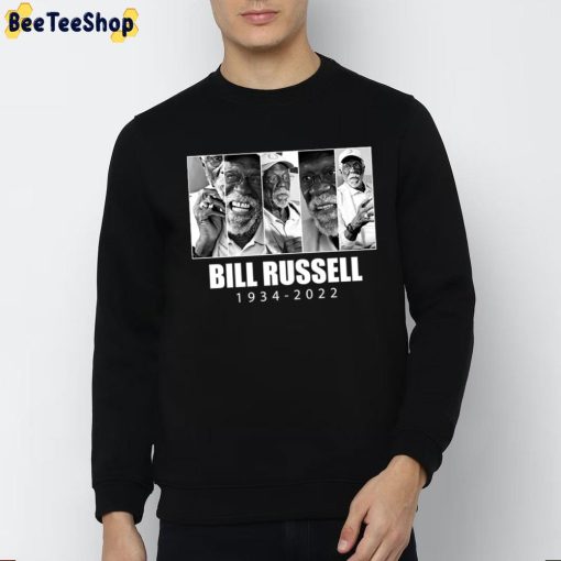 Black White Art Rip Bill Russell 1934 2022 Unisex T-Shirt