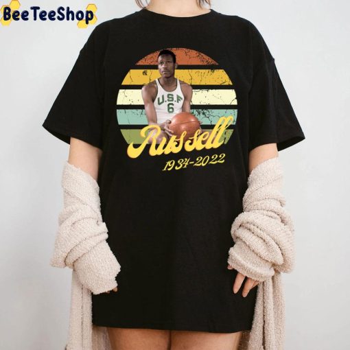 Rip Bill Russell 1934 2022 Vintage Art Unisex T-Shirt