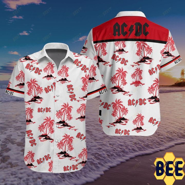 Acdc Red Logo Design Trending Hawaiian Shirt