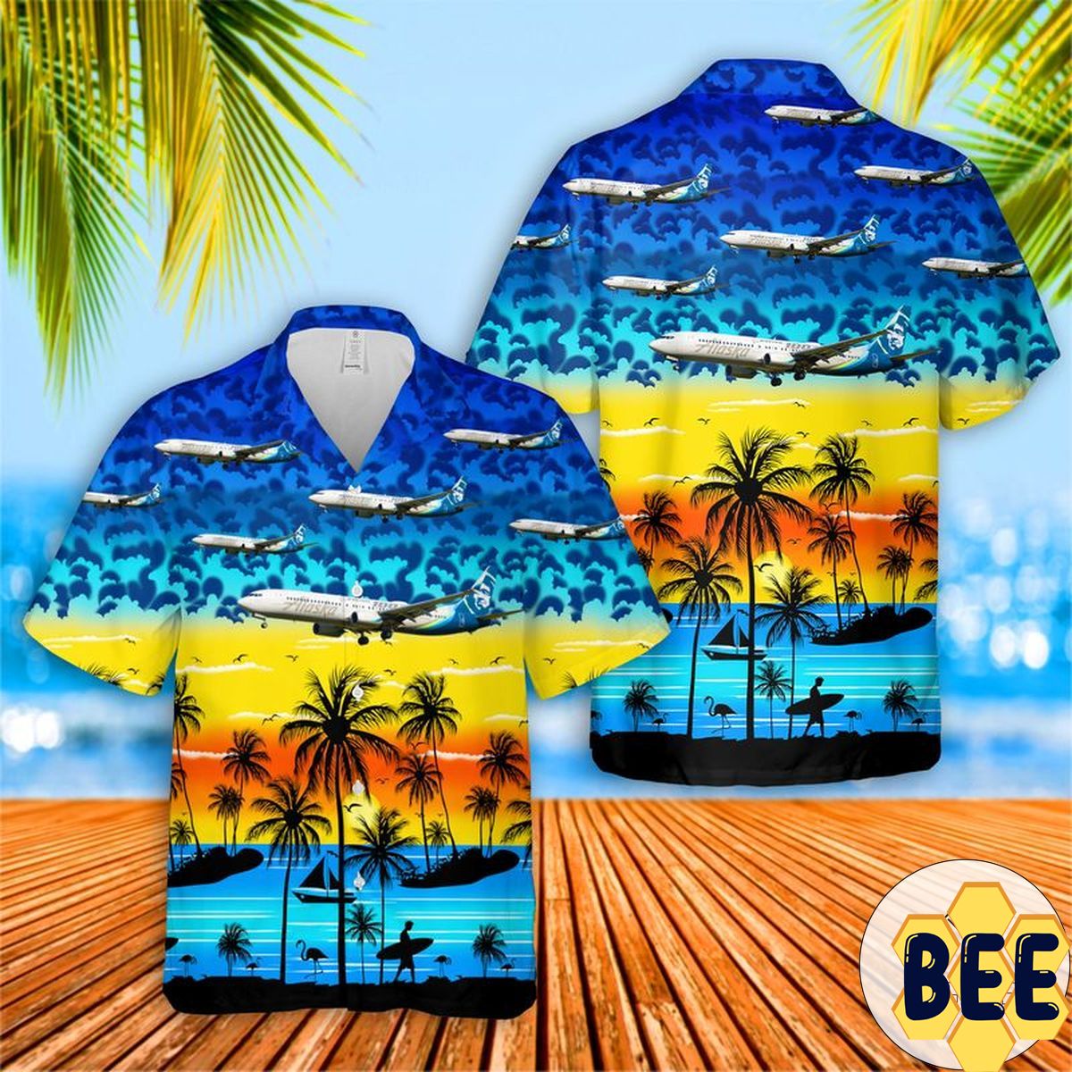 Alaska Airlines Boeing 737-990er Trending Hawaiian Shirt