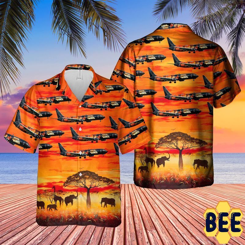 Alaska Airlines Uncf Our Commitment Boeing 737-990er Trending Hawaiian Shirt