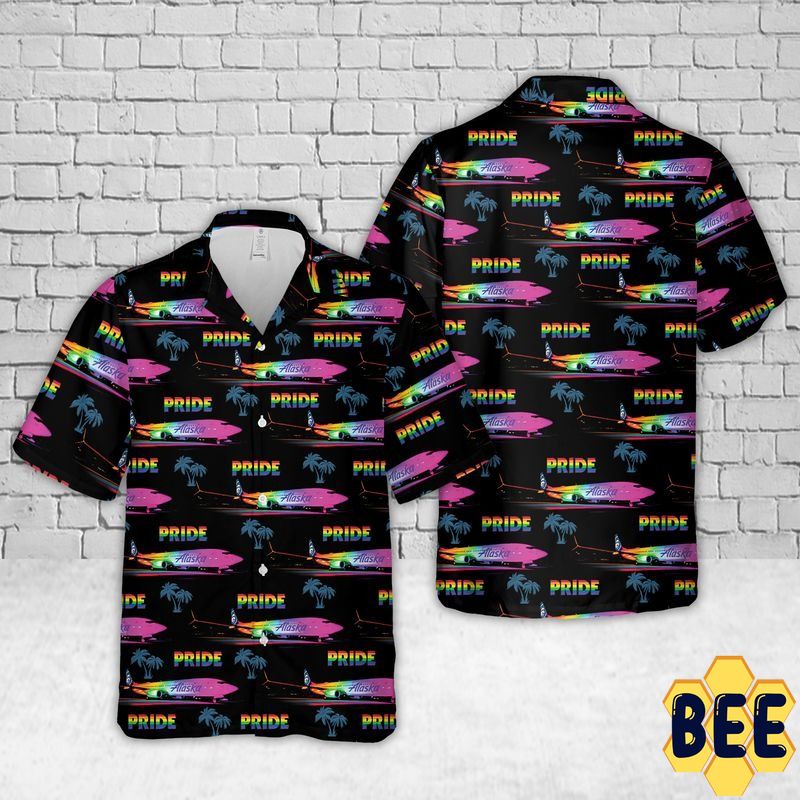 Alaska Fly With Pride Trending Hawaiian Shirt