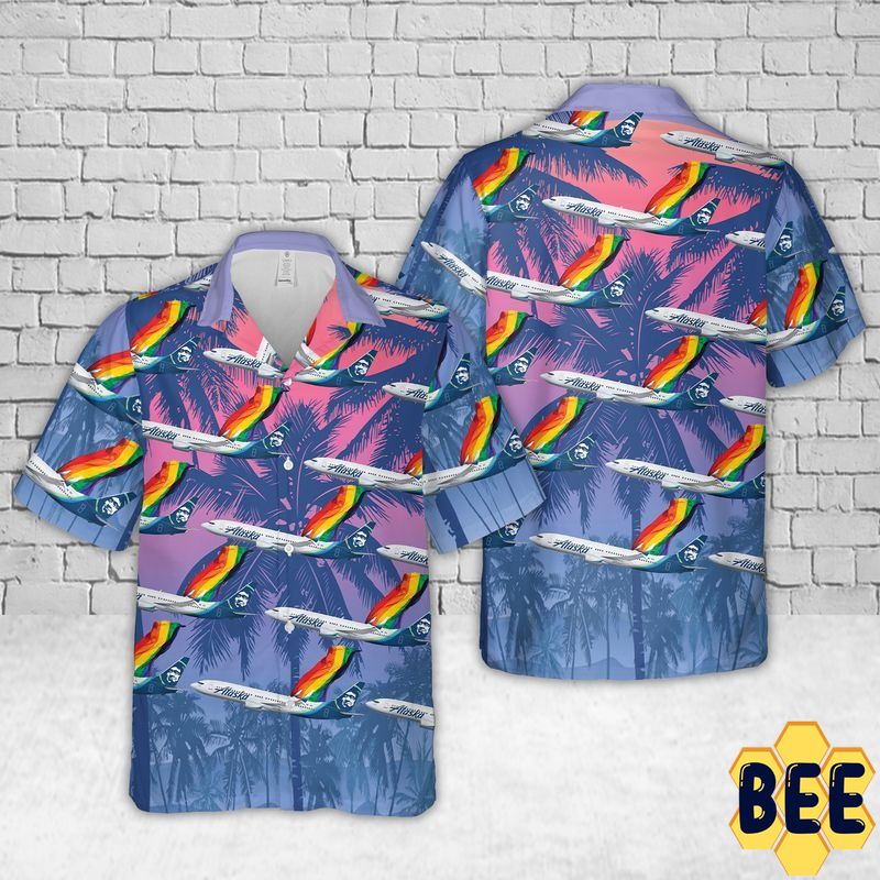 Alaska Fly With Pride Tropical Trending Hawaiian Shirt