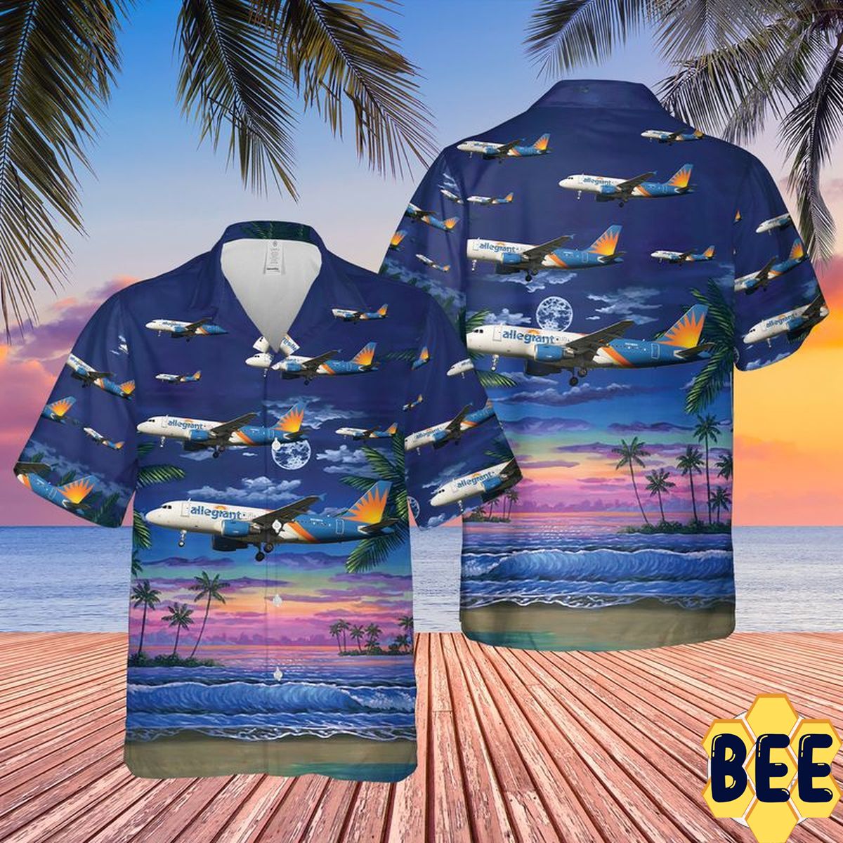 Allegiant Air Airbus A319-111 Trending Hawaiian Shirt