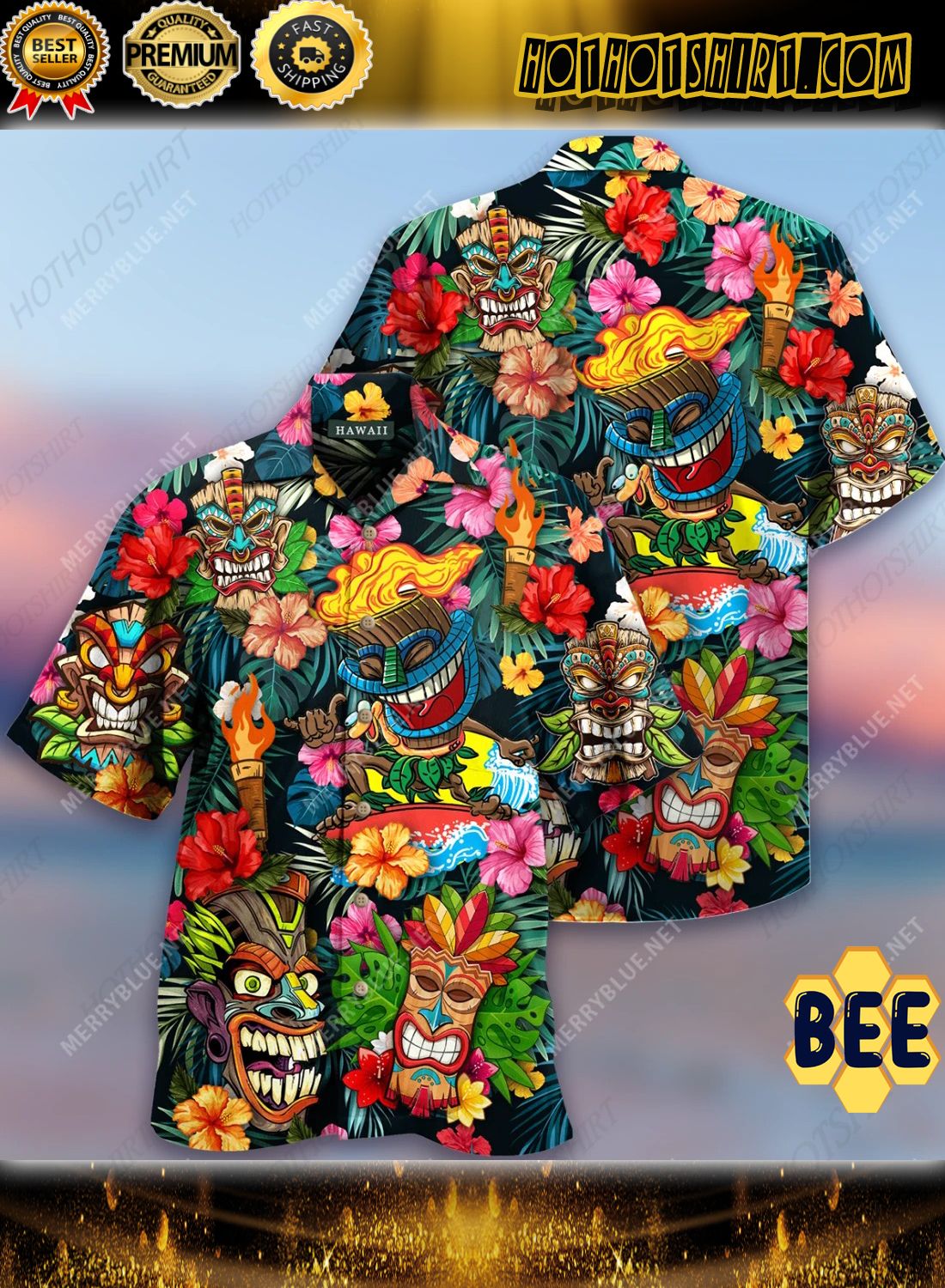 Aloha Tiki Tiki Awesome Trending Hawaiian Shirt