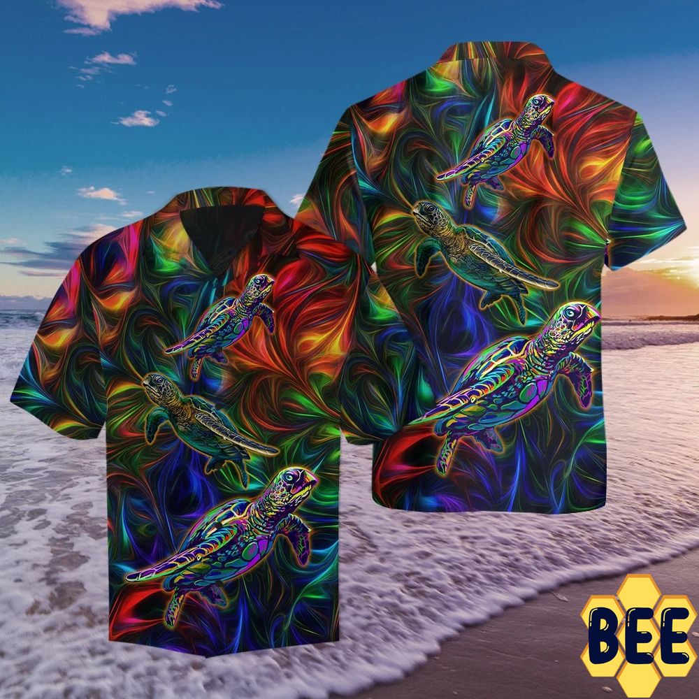 Amazing Turtle Hippie Trending Hawaiian Shirt