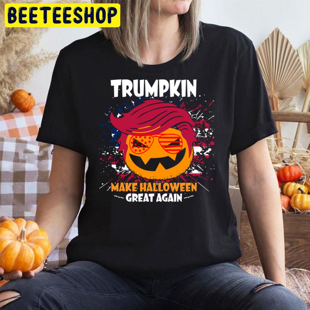 America Flag Trumpkin Make Haloween Great Again Funny Halloween Trending Unisex T-Shirt