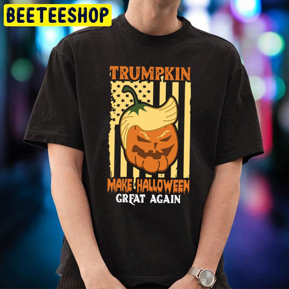 American Flag Trumpkin Make Halloween Grear Again Trending Unisex T-Shirt