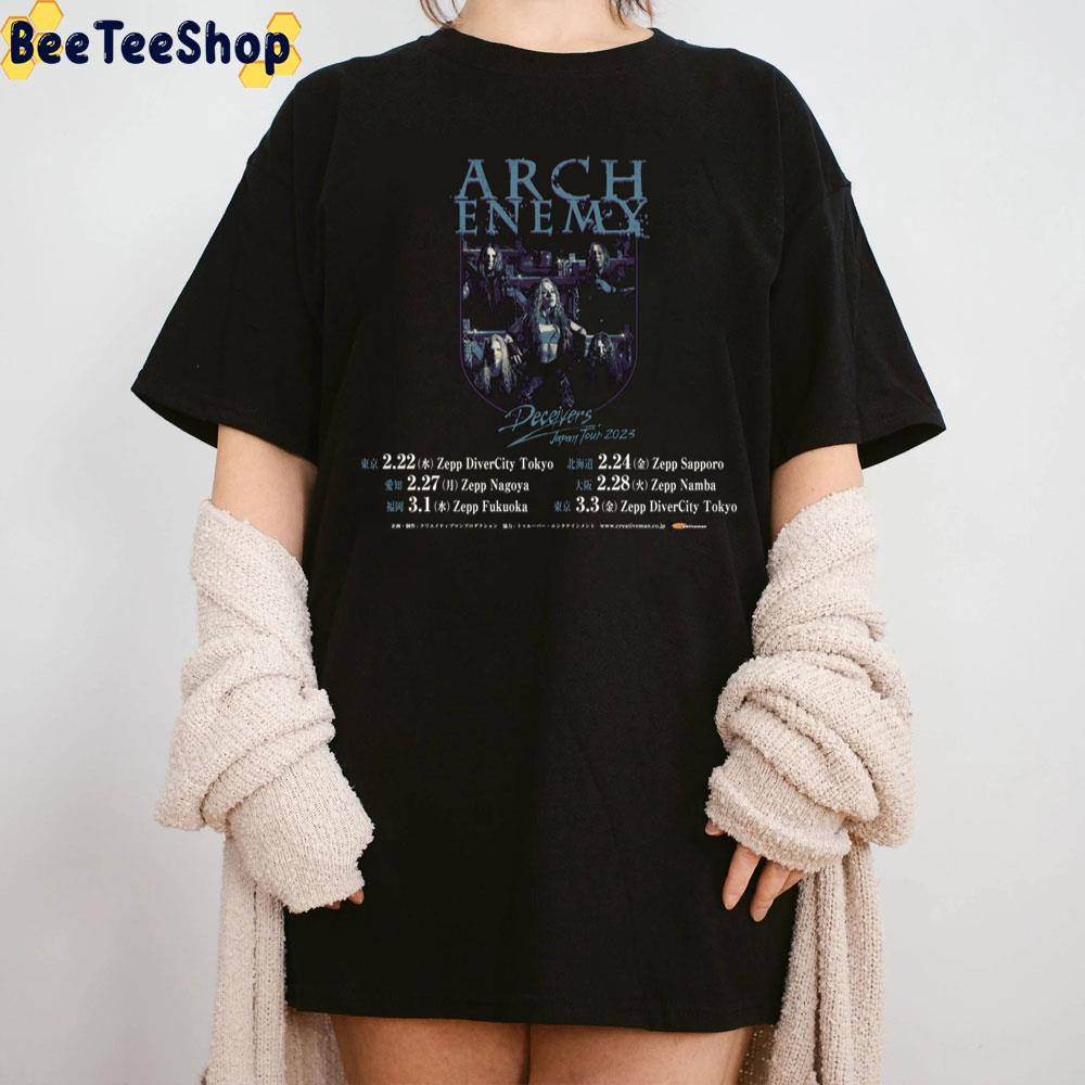 Arch Enemy Deceivers Japan Tour 2023 Unisex T-Shirt