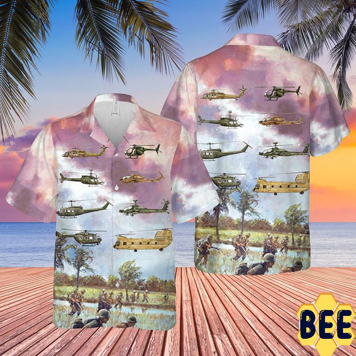 Army Aviation Rotary Aircraft Trending Hawaiian Shirt - Beeteeshop