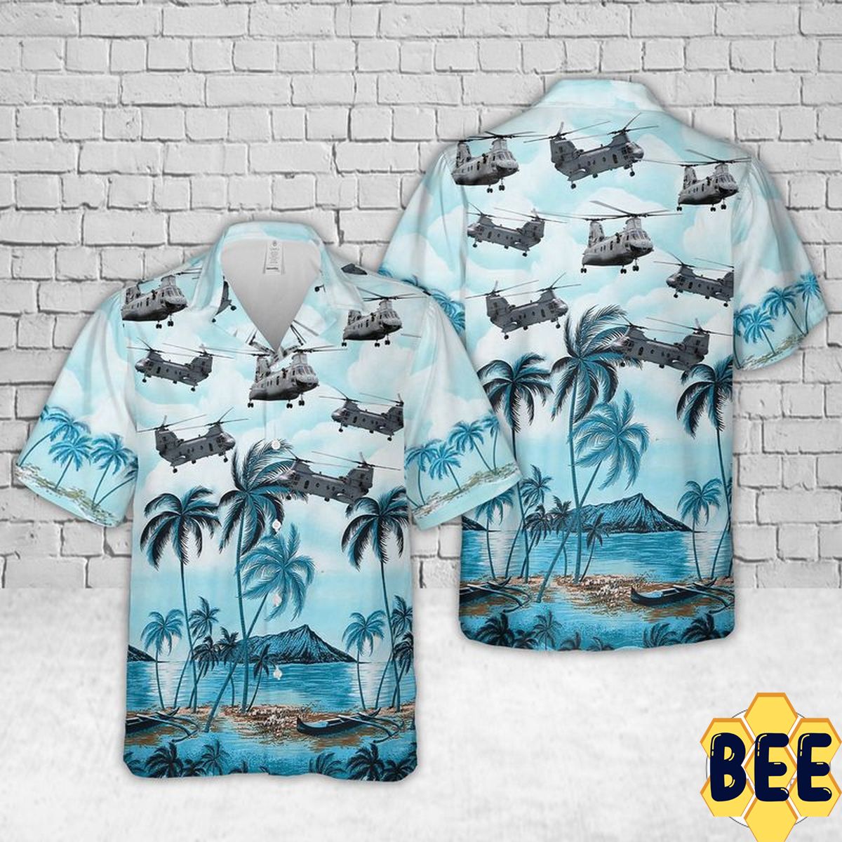 Army Boeing Vertol Ch-46 Sea Knight Trending Hawaiian Shirt