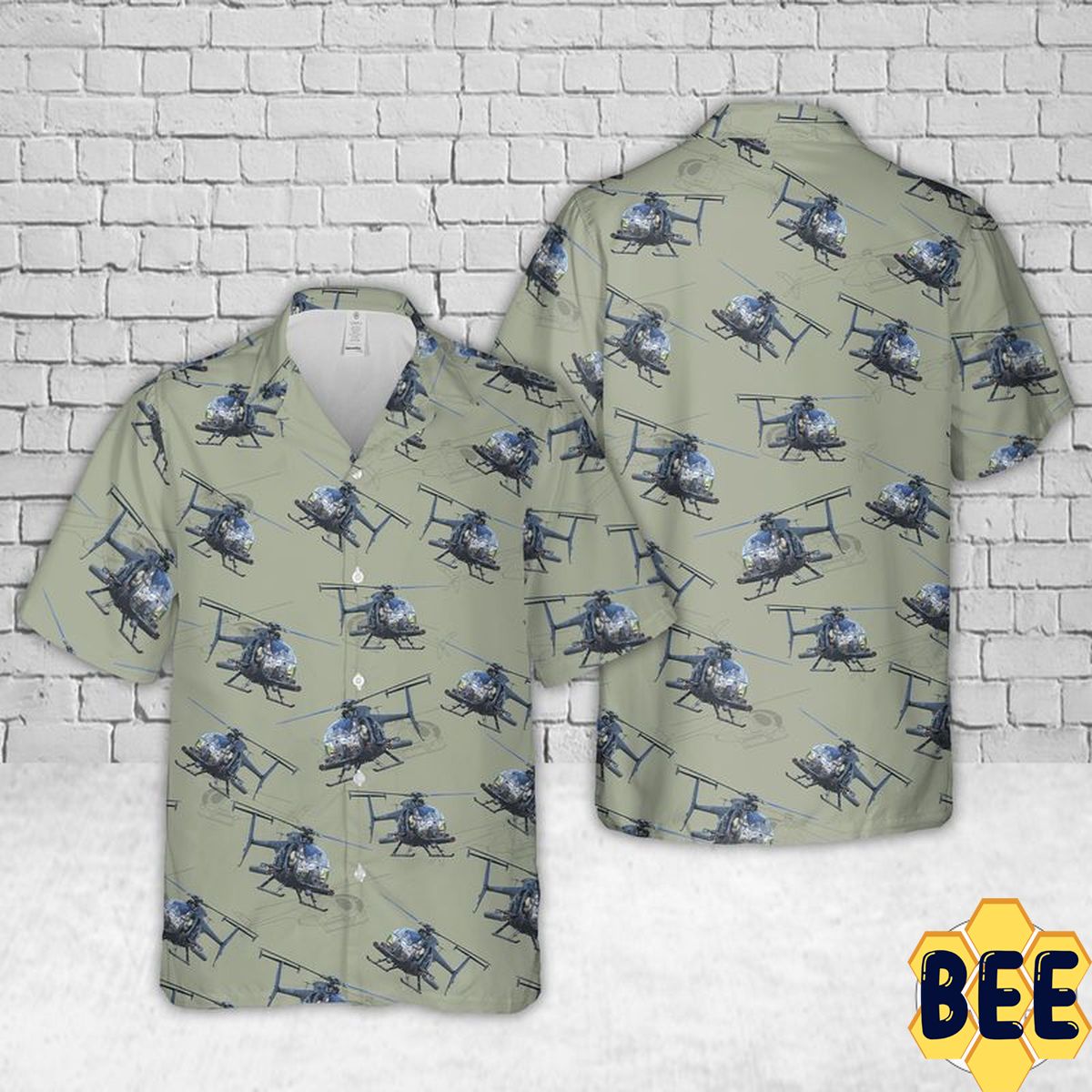 Army Md Helicopters Mh-6 Little Bird Art Trending Hawaiian Shirt