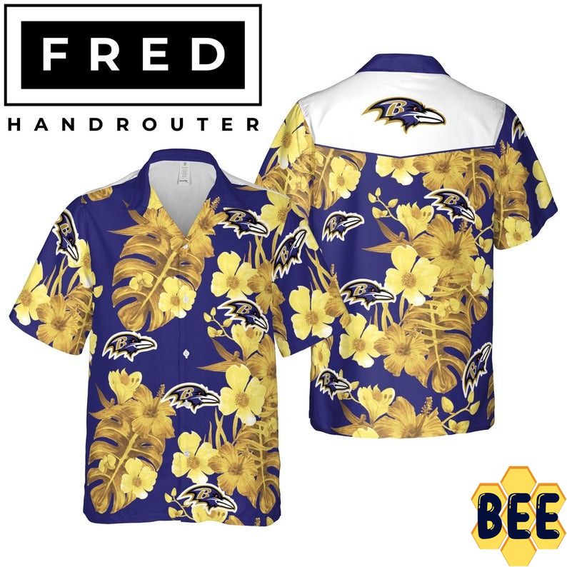 Art Baltimore Ravens Nfl Trending Hawaiian Shirt