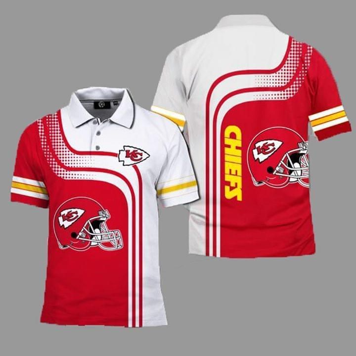 Art Kansas City Chiefs Nfl Printed 3D All Over Print Polo Shirt