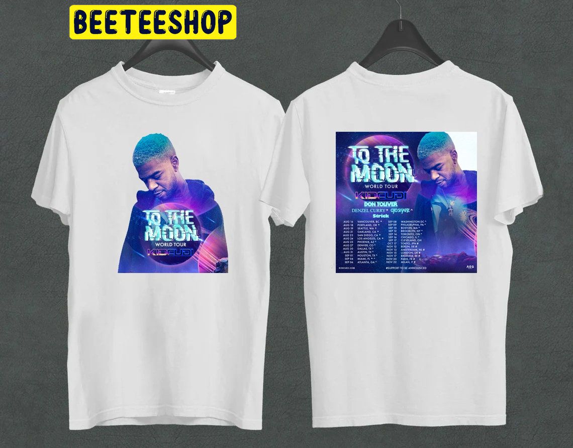 Art Kid Cudi To The Moon World Tour 2022 Double Side Unisex Shirt