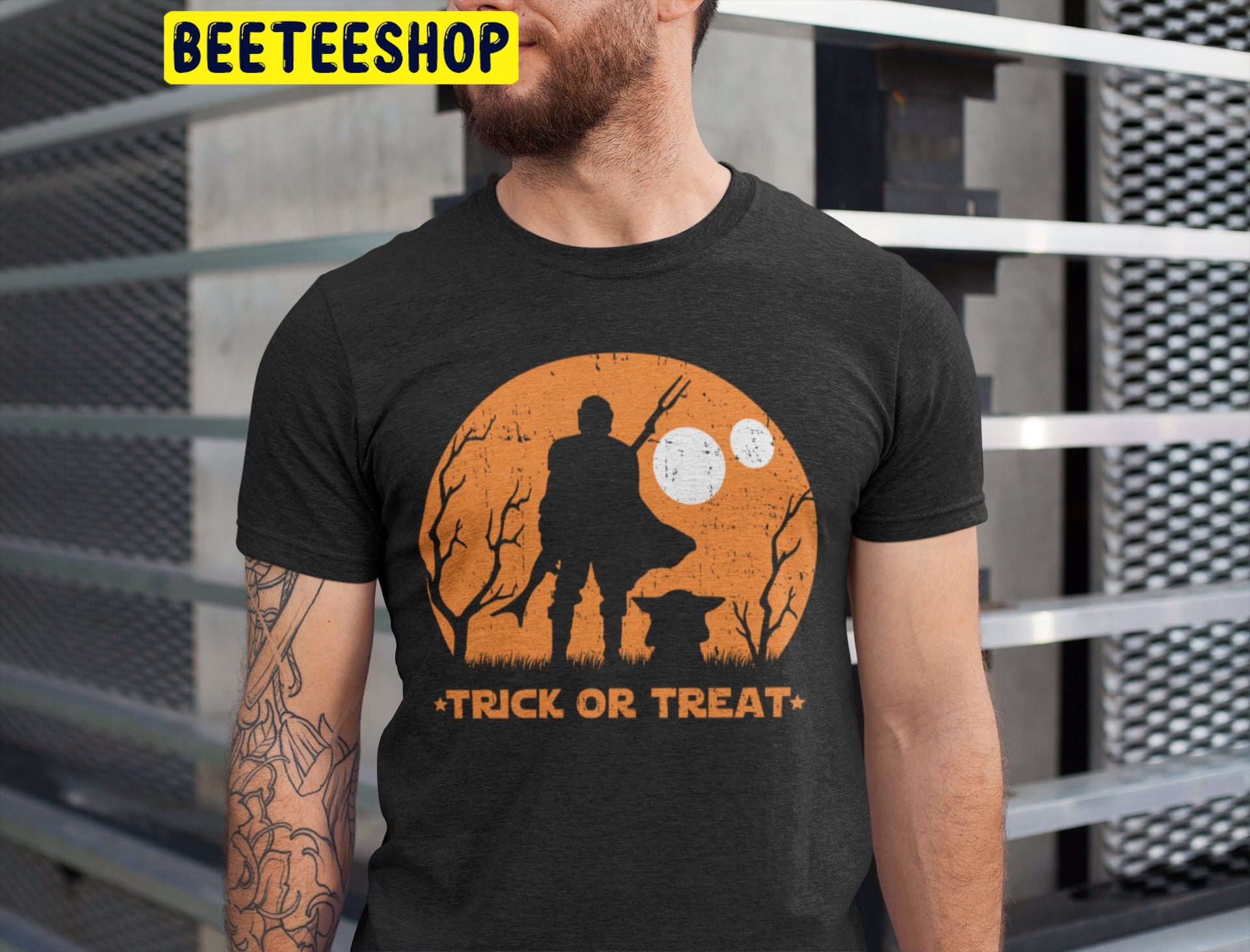 Art Star Wars Mandalorian Trick Or Treat Halloween Unisex T-Shirt