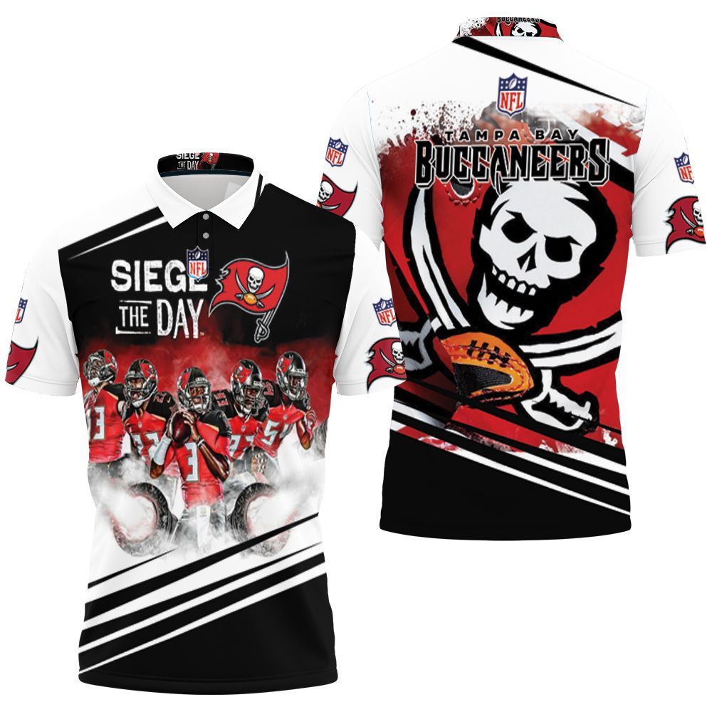 Art Tampa Bay Buccaneers Siege The Day Nfc South Division Champions Super Bowl 2021 3D All Over Print Polo Shirt