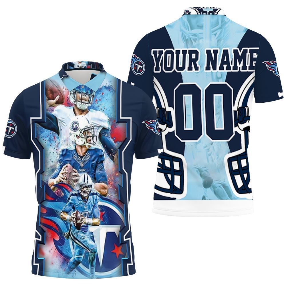 Art Tennessee Titans Super Bowl 2021 Afc South Champions Personalized 3D All Over Print Polo Shirt