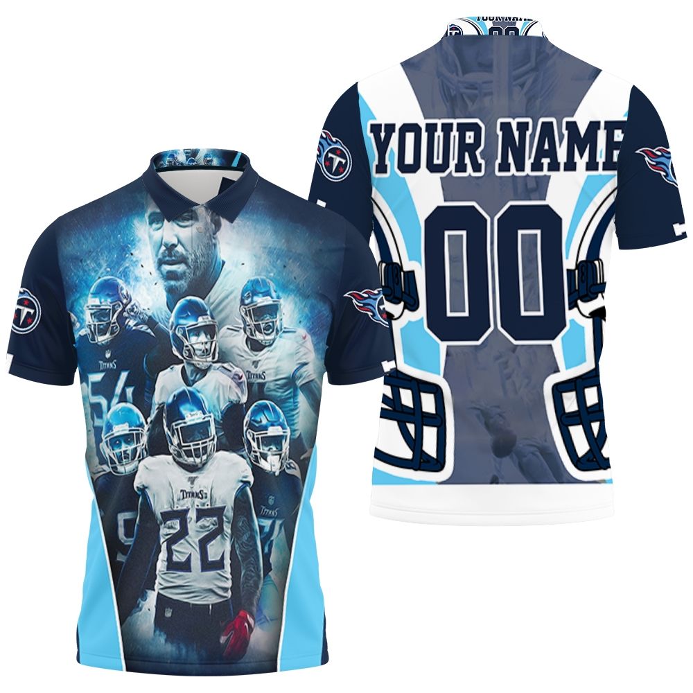 Art Tennessee Titans Team Afc South Division Champions Super Bowl 2021 Personalized 3D All Over Print Polo Shirt