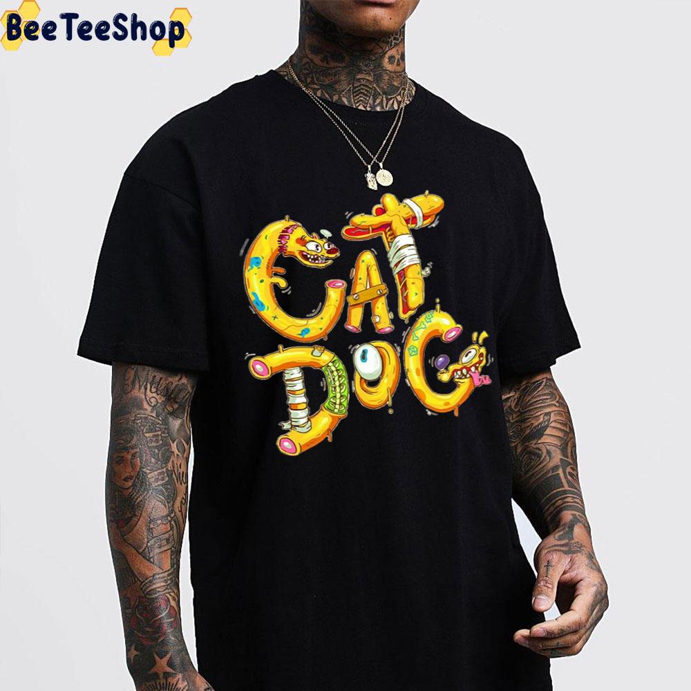 Art Text Catdog Trending Unisex T-Shirt