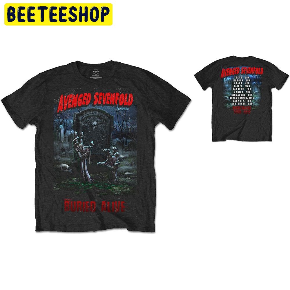 Avenged Sevenfold Buried Alive Tour 2012 Double Side Unisex Shirt