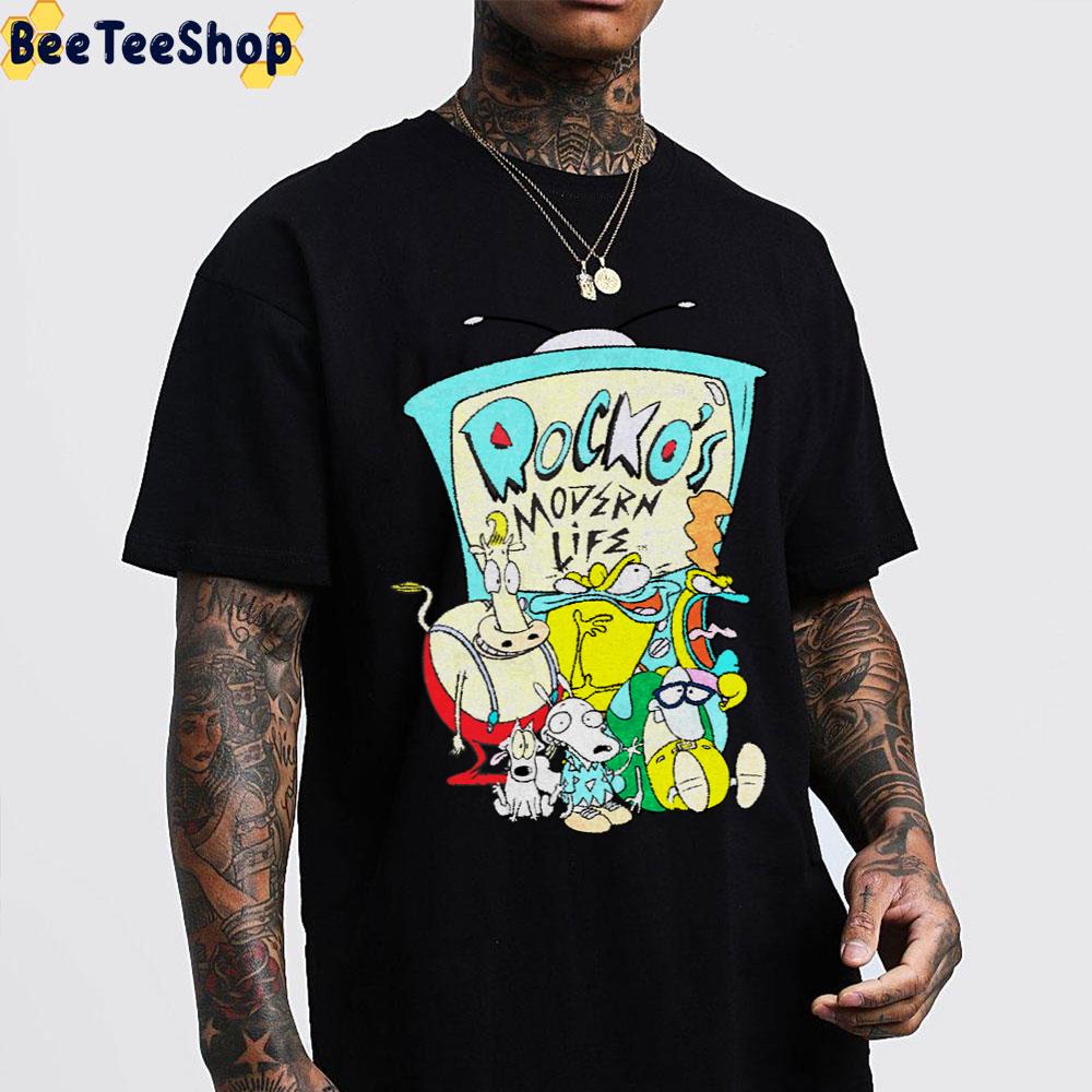 Awesome Rocko ‘s Modern Life T.V. With Characters Trending Unisex T-Shirt