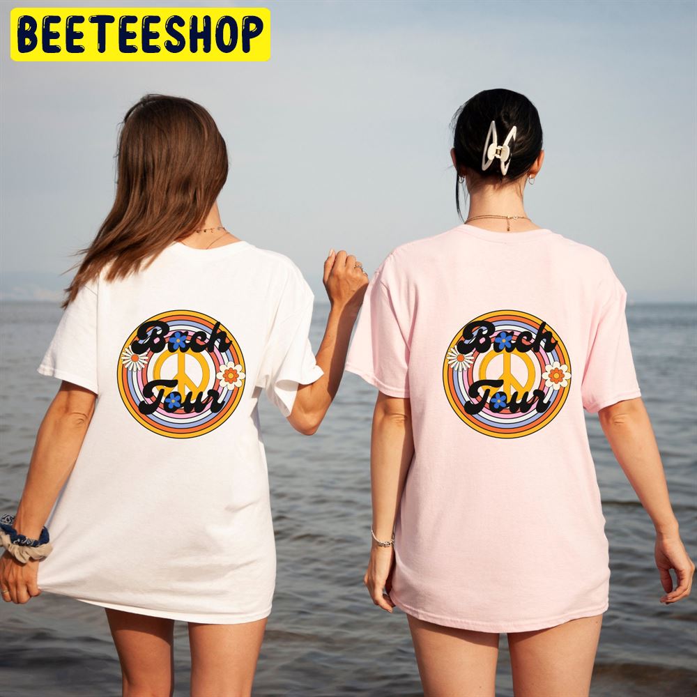 Bach Tour Bachelorette Oversized Party Retro Hippie Unisex T-Shirt