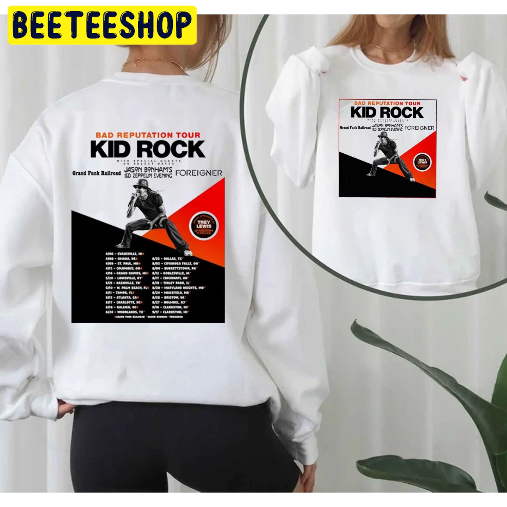 Bad Reputation Kid Rock 2022 Tour Double Sided Unsiex Sweatshirt