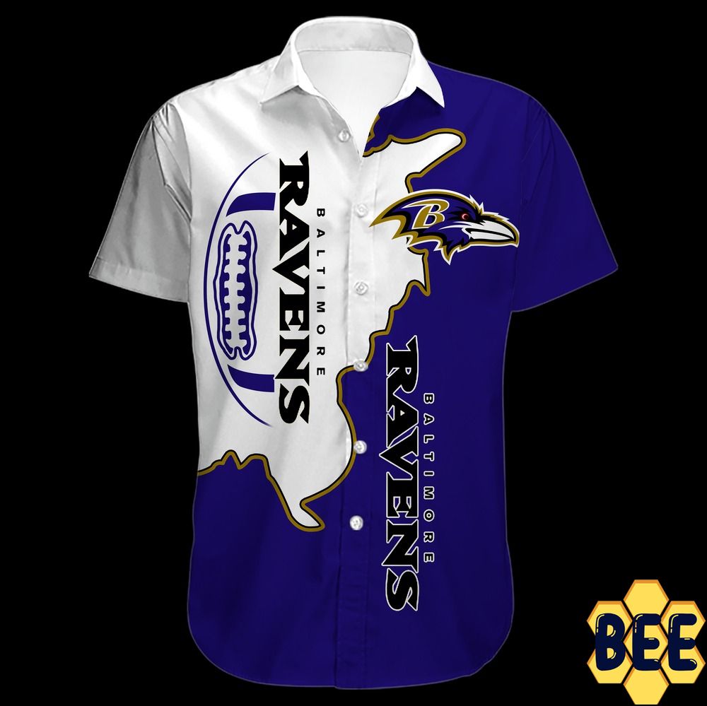 Baltimore Ravens Nfl Art Trending Hawaiian Shirt