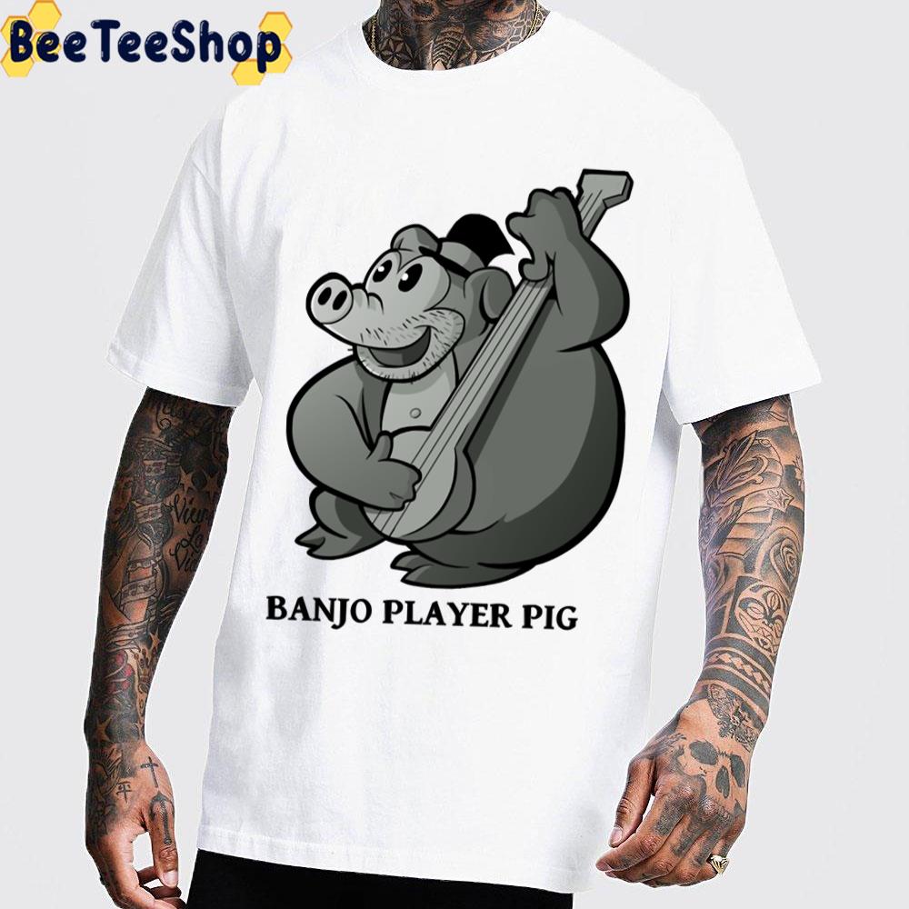 Banjo Player Pig Trending Unisex T-Shirt