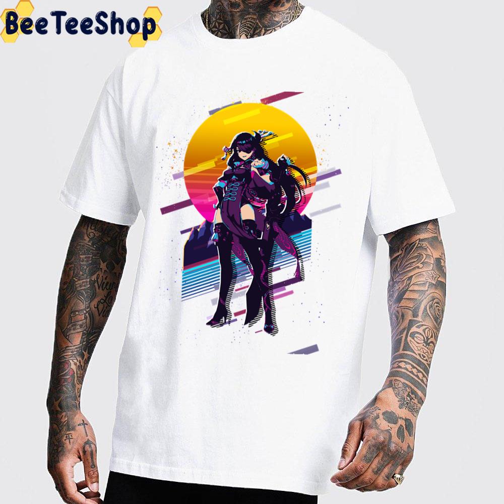 Beidou Genshin Impact 80s Retro Game Trending Unisex T-Shirt