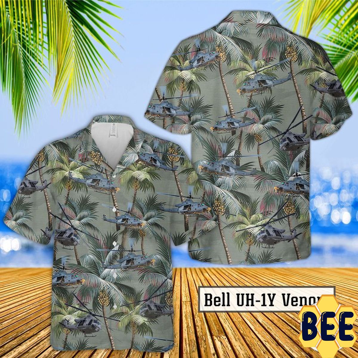 Bell Uh-1y Venom Trending Hawaiian Shirt