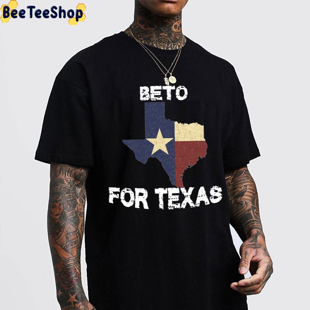 Beto For Texas 2022 Texas Map Vintage Unisex T-Shirt