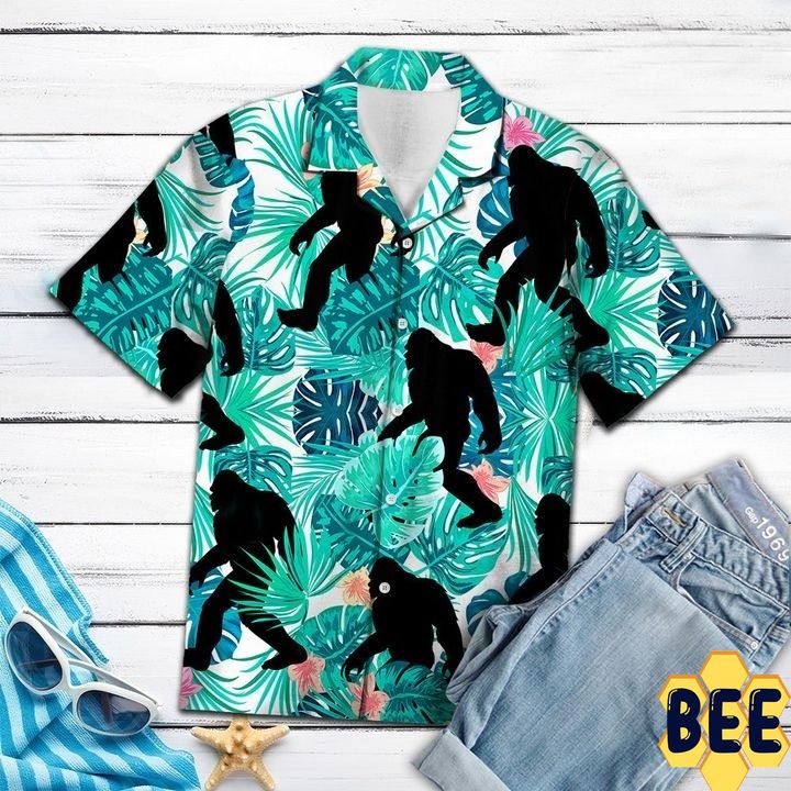 Bigfoot Tropical Trending Hawaiian Shirt