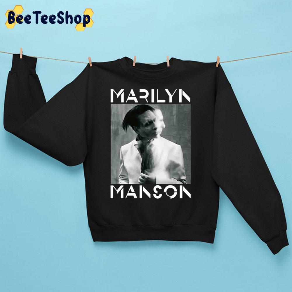 Black Whtie Art Marilyn Manson Band Trending Unisex Sweatshirt