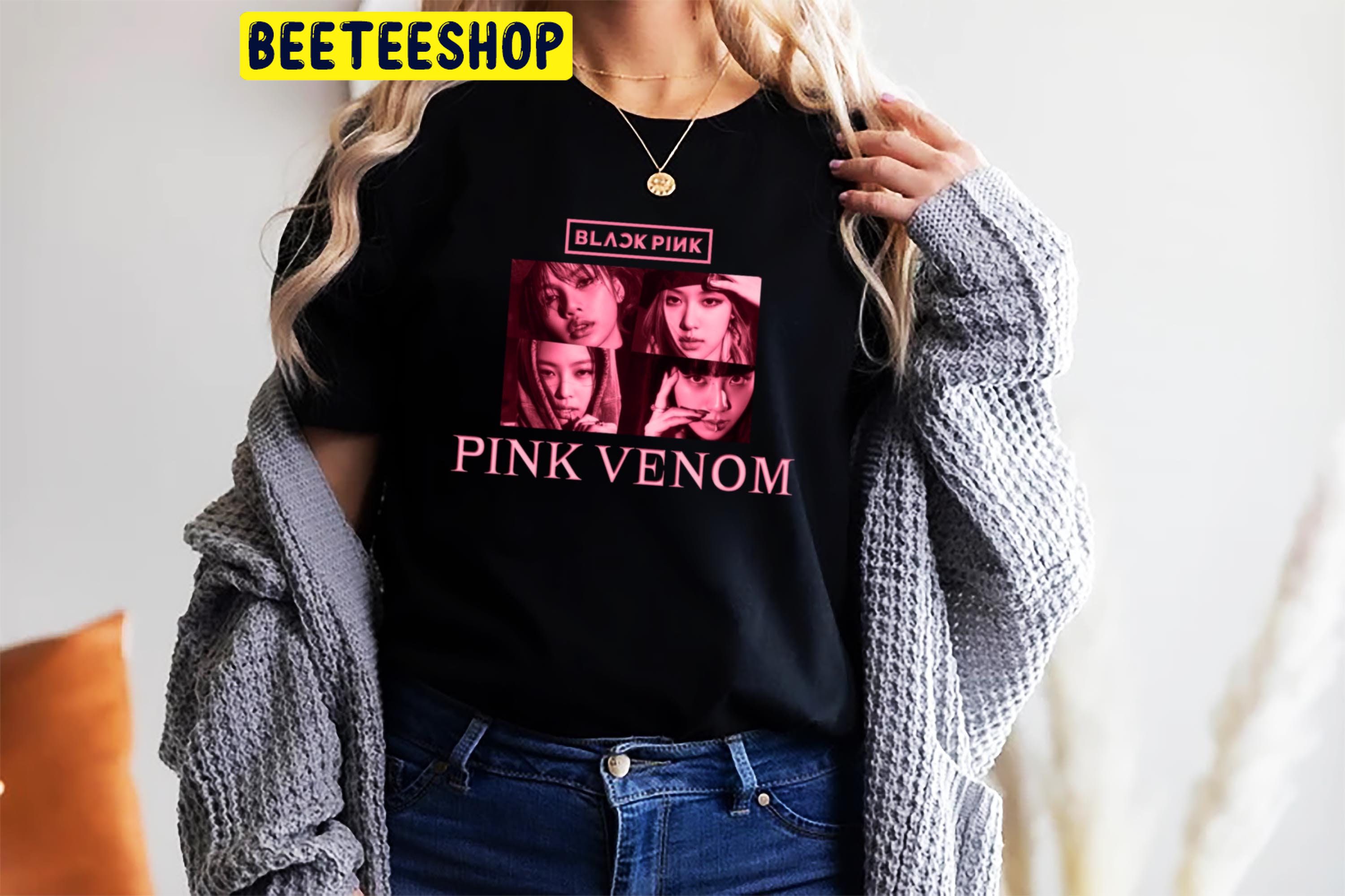 Blackpink Tour Pink Venom Born Pink 2022 World Tour Double Side Unisex Shirt