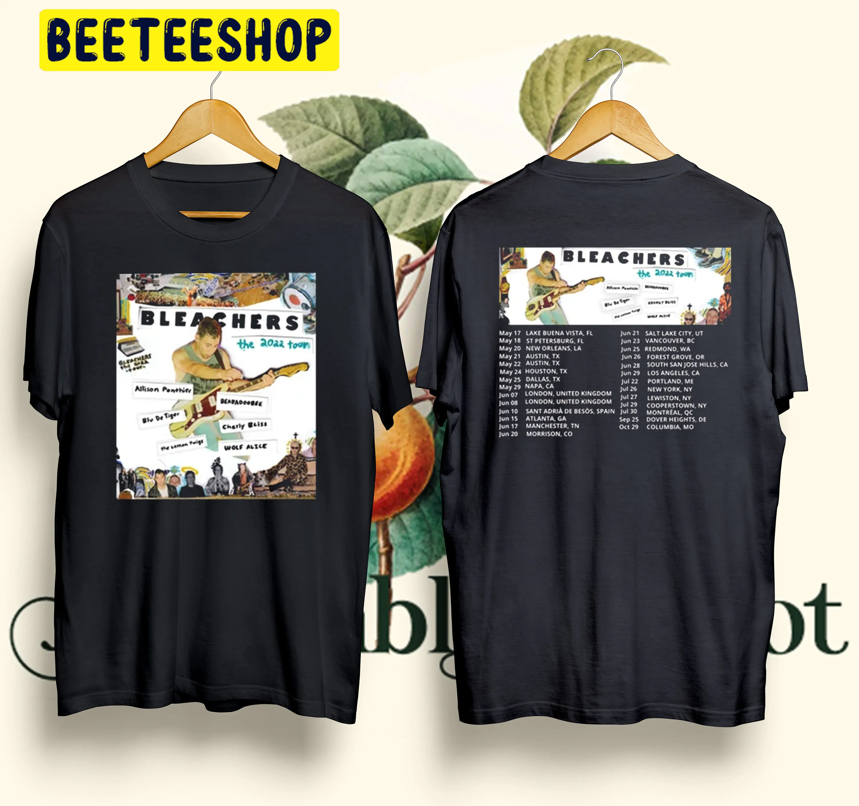 Bleachers The 2022 Tour T-Shirt Double Sided Unsiex T-Shirt