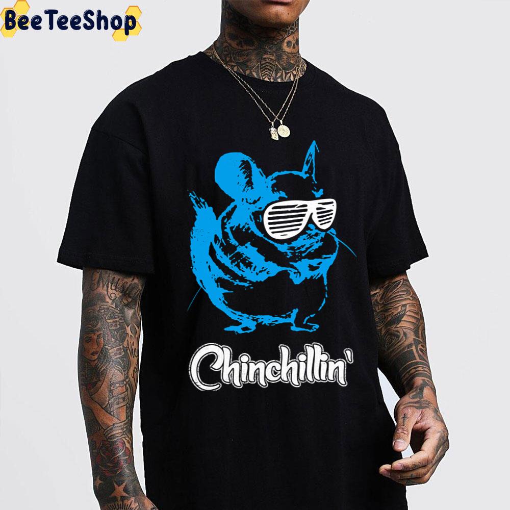 Blue White Art Chinchillin Unisex T-Shirt