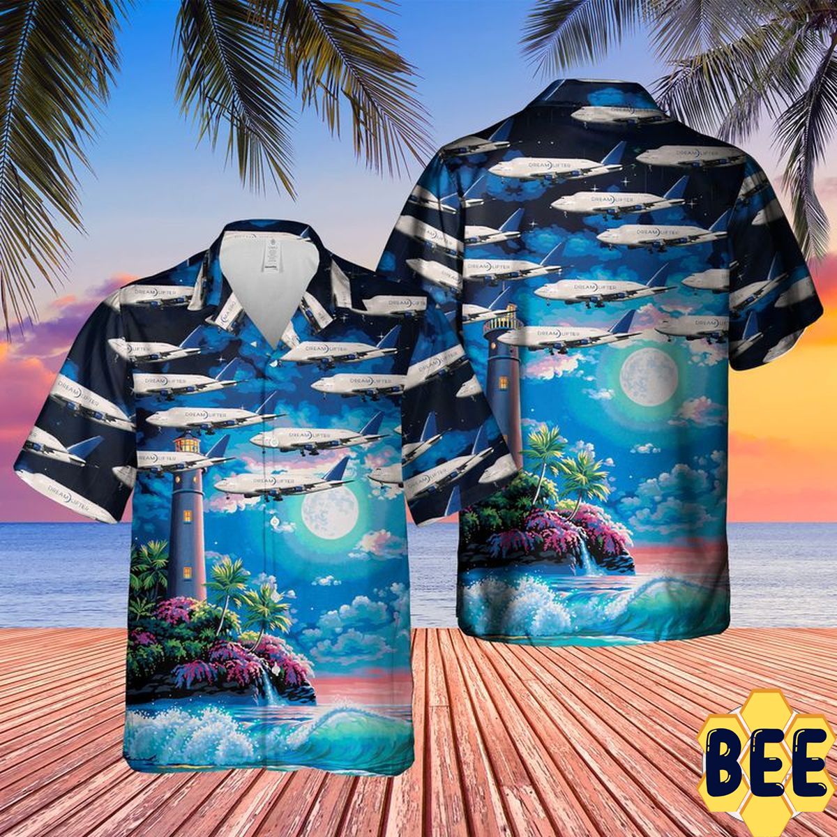 Boeing Boeing 747-409(Lcf) Dreamlifter Trending Hawaiian Shirt