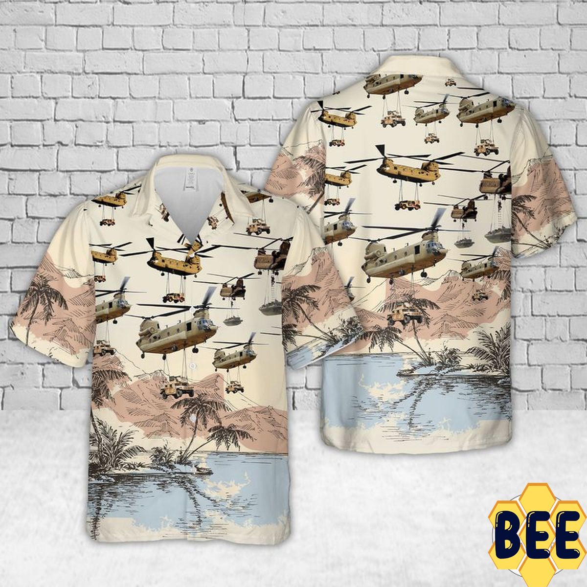 Boeing Ch-47 Chinook Lifting Trending Hawaiian Shirt