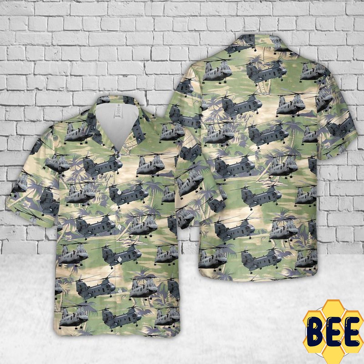 Boeing Vertol Ch-46 Sea Knight Usmc Trending Hawaiian Shirt