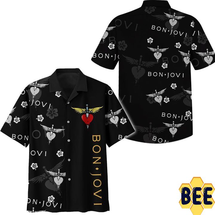 Bon Jovi Button Up Trending Hawaiian Shirt