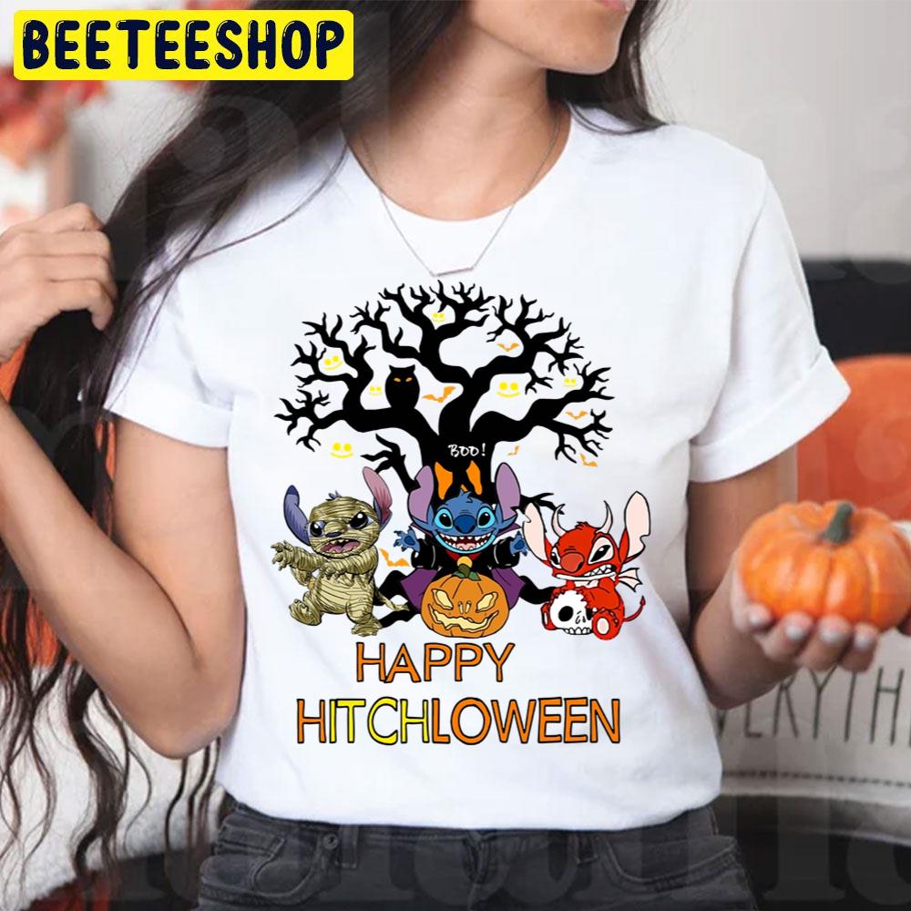 Boo Lilo And Stitch Happy Hitchloween Trending Unisex T-Shirt