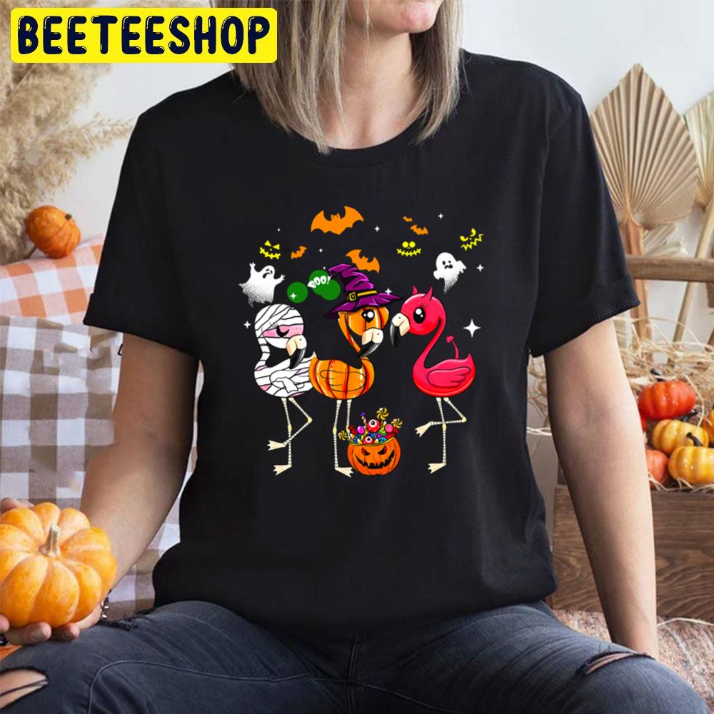 Boo Squad Flamingo Halloween Trending Unisex T-Shirt