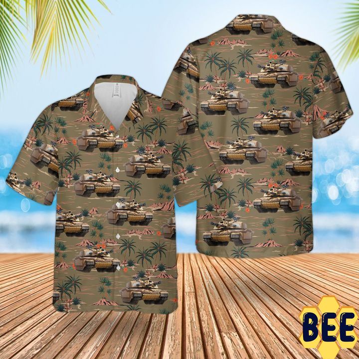 Bristish Army Challenger 2 Combat Vehicle Trending Hawaiian Shirt